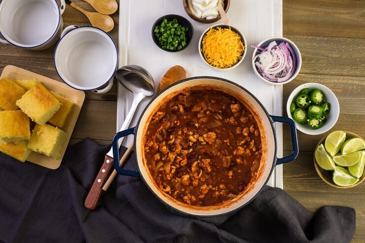 Best instant pot chili recipe in a bowl, fast hearty dinner idea