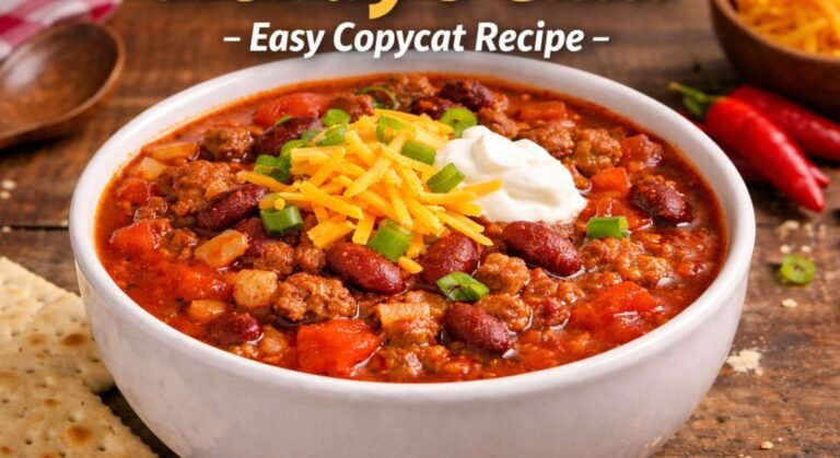 How to Make Wendy’s Chili at Home – Easy Copycat Recipe