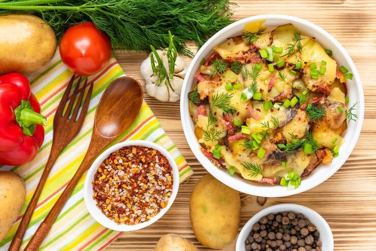 Easy low calorie comfort food recipe served fresh and healthy