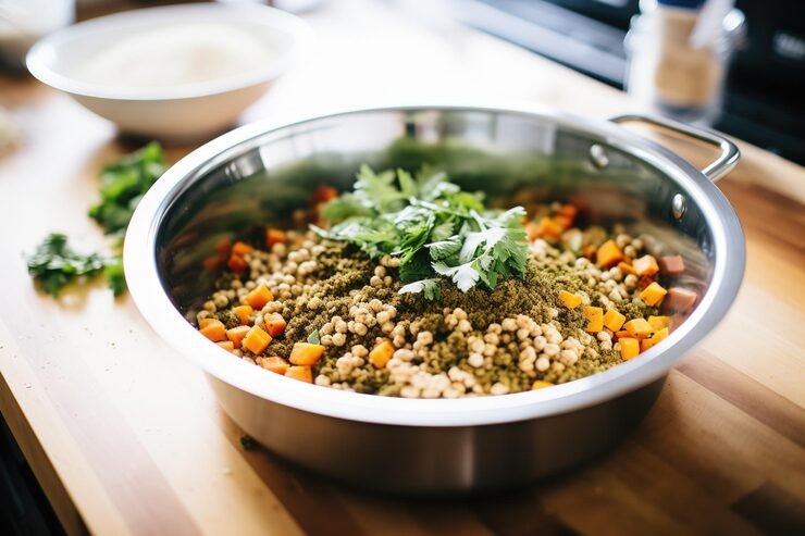 Healthy lentil recipe cooked without a pressure cooker