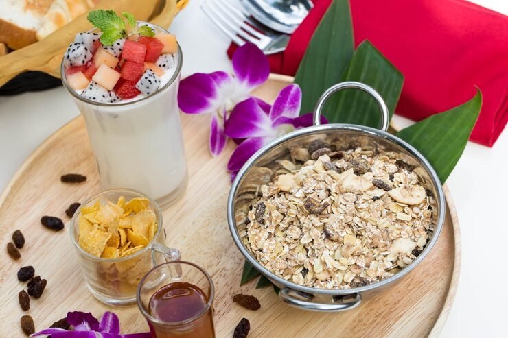 High protein oatmeal breakfast without protein powder healthy morning recipe