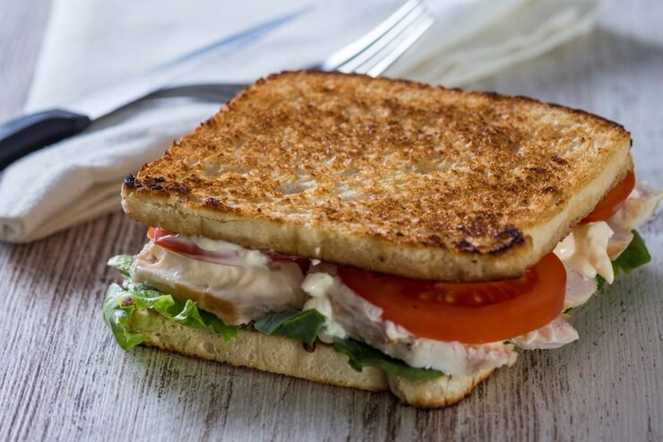Lazy Chicken Parm Sandwich with crispy chicken and melted cheese