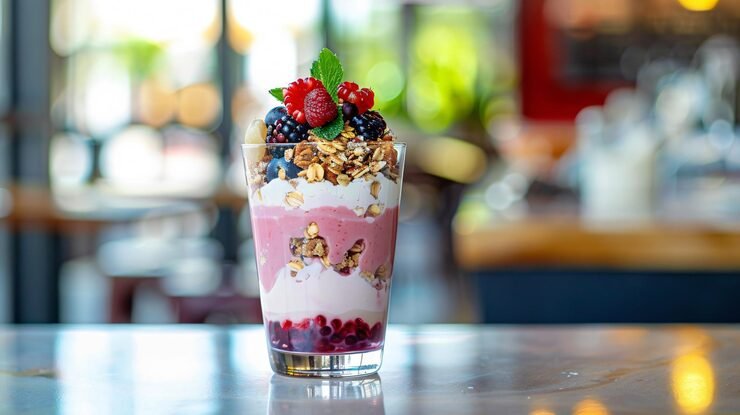 Milk free smoothie recipe with fresh fruits and creamy texture